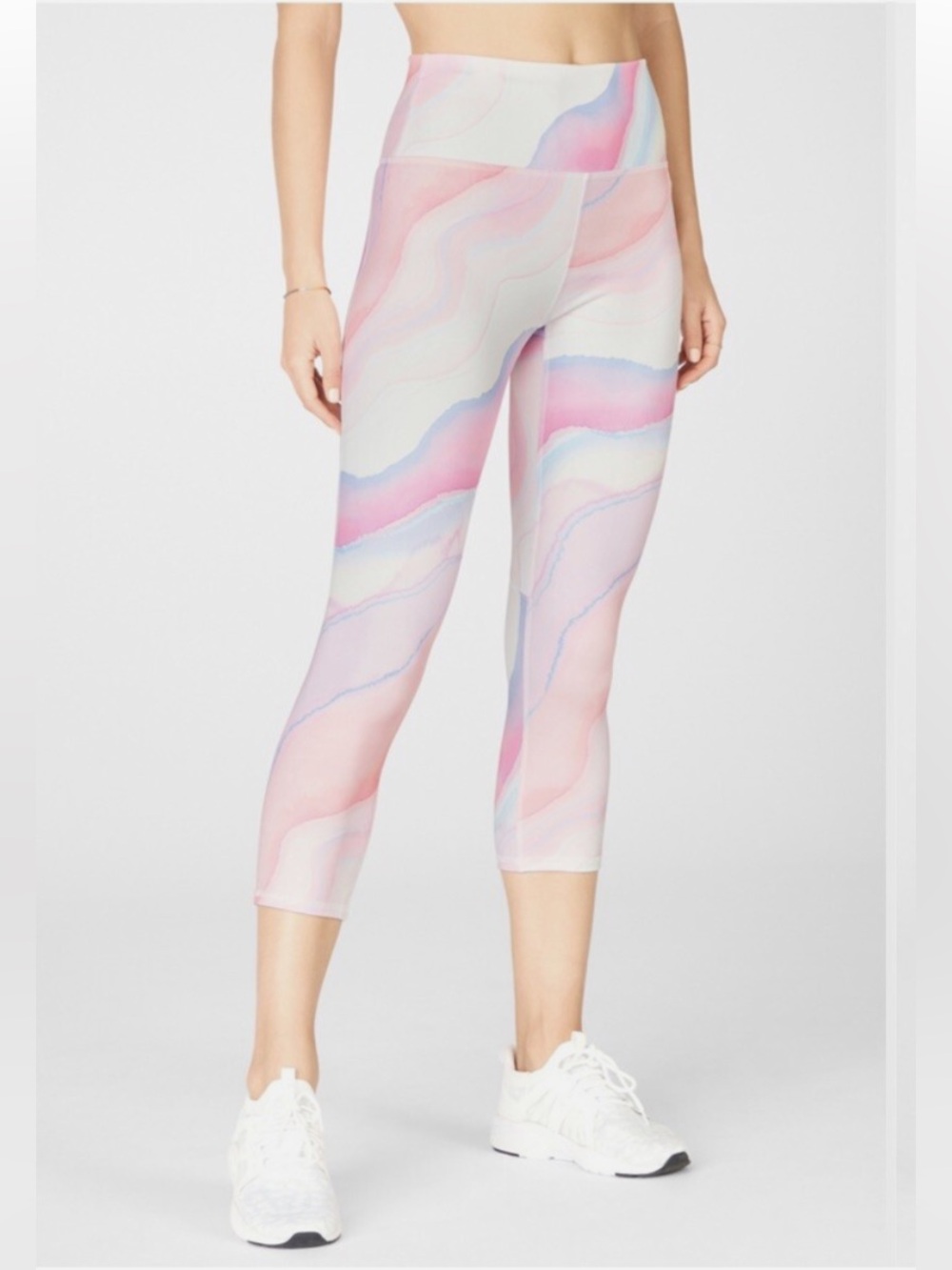 Fabletics Define High-Waisted Crop Leggings Spectrum Small
